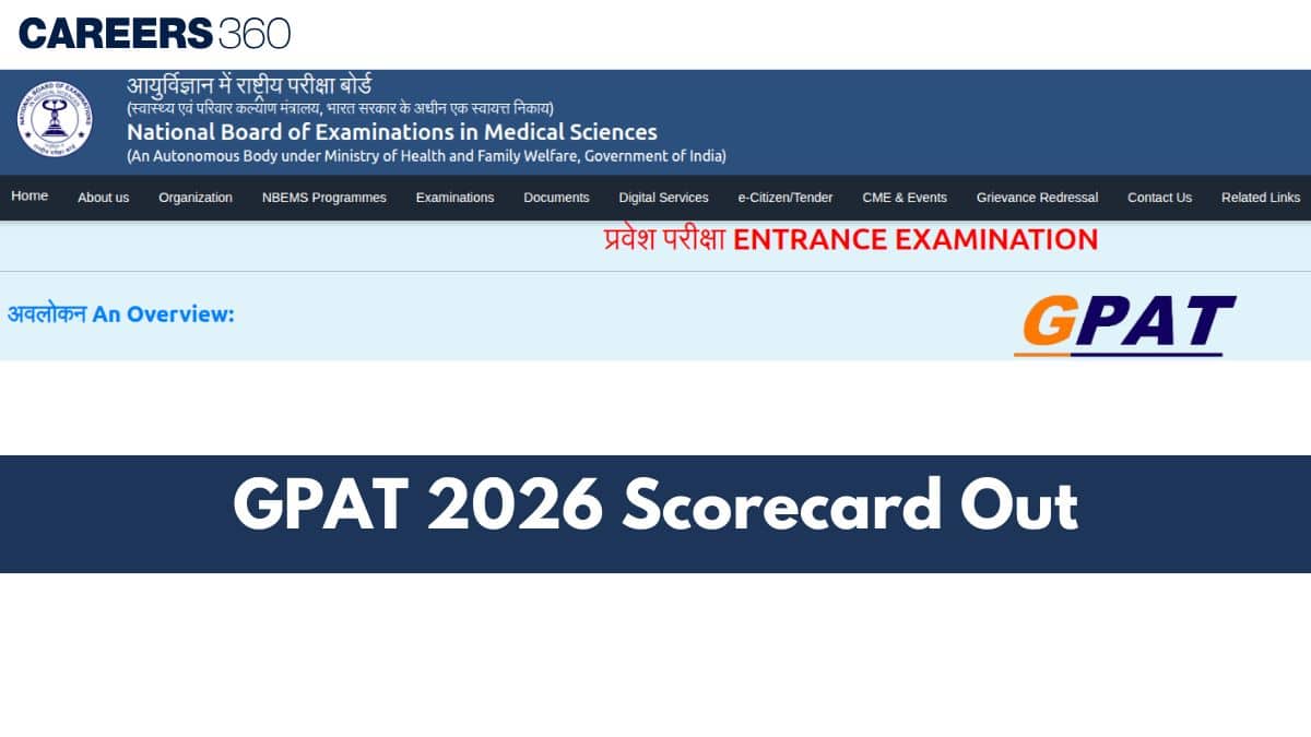 NBEMS GPAT 2026 Scorecard Out: PDF Download Link